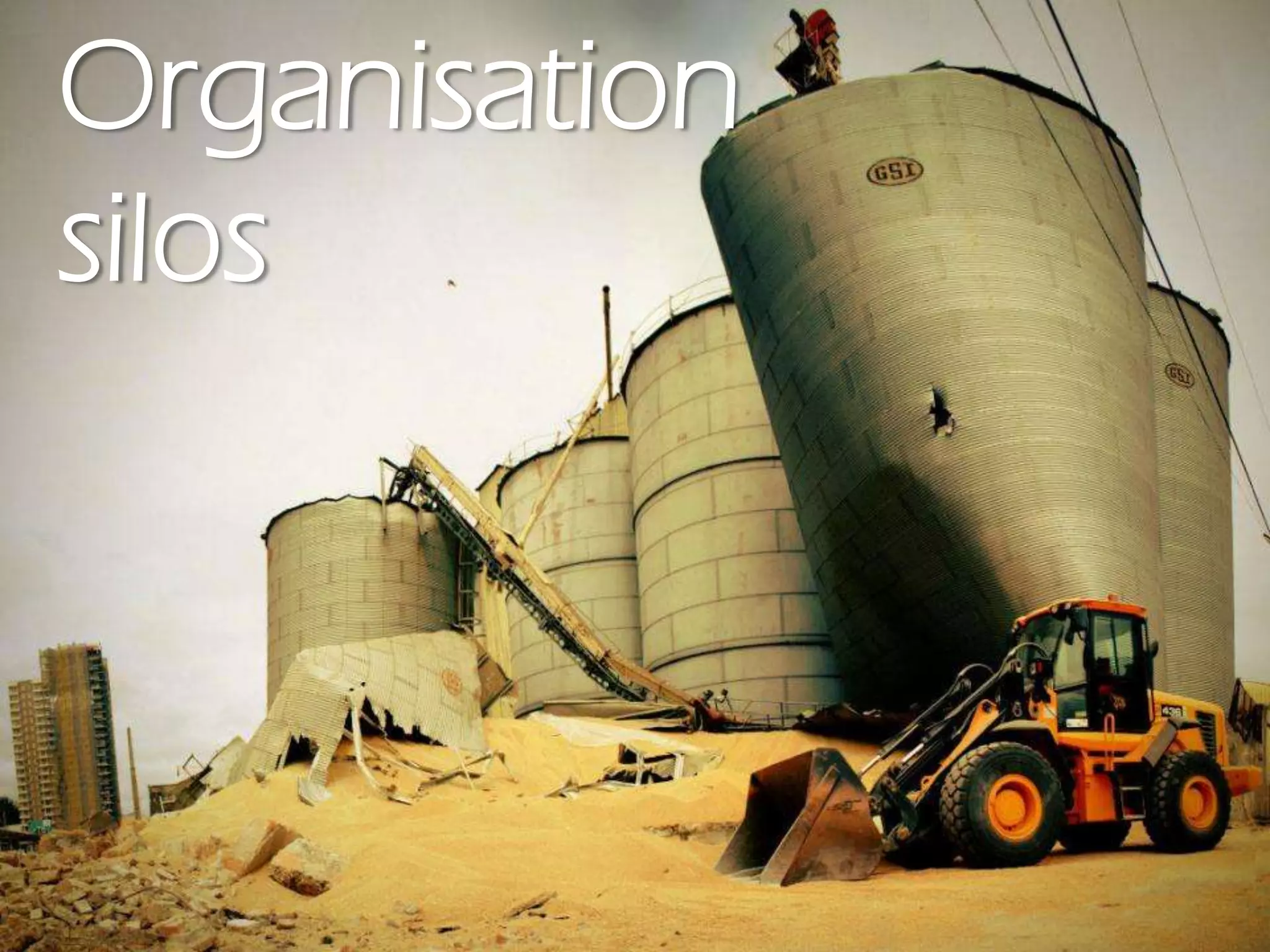 Organisation
silos
 