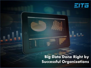 Big Data Done Right by
Successful Organizations
 