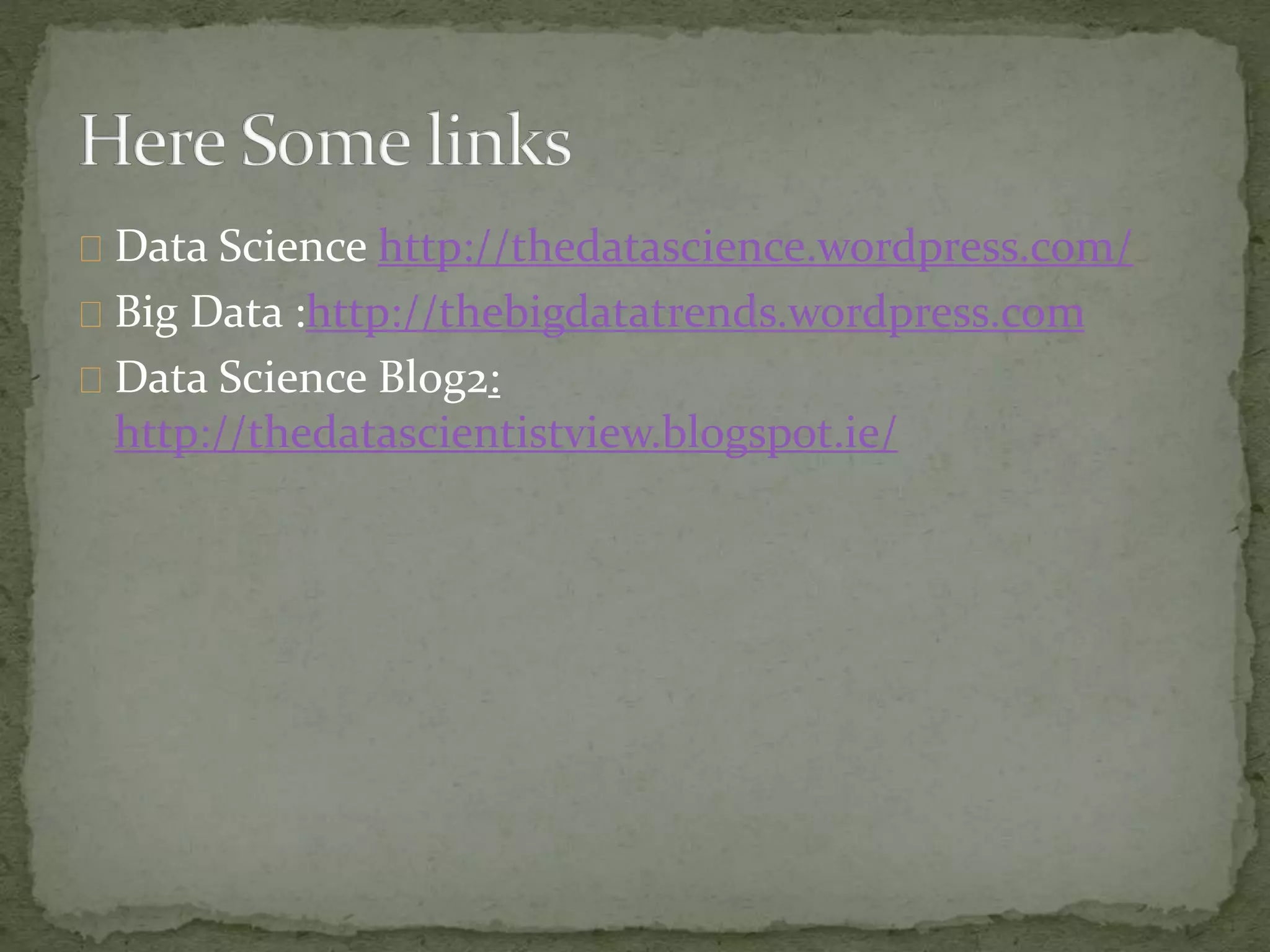Data Science http://thedatascience.wordpress.com/
Big Data :http://thebigdatatrends.wordpress.com
Data Science Blog2:
http://thedatascientistview.blogspot.ie/
 