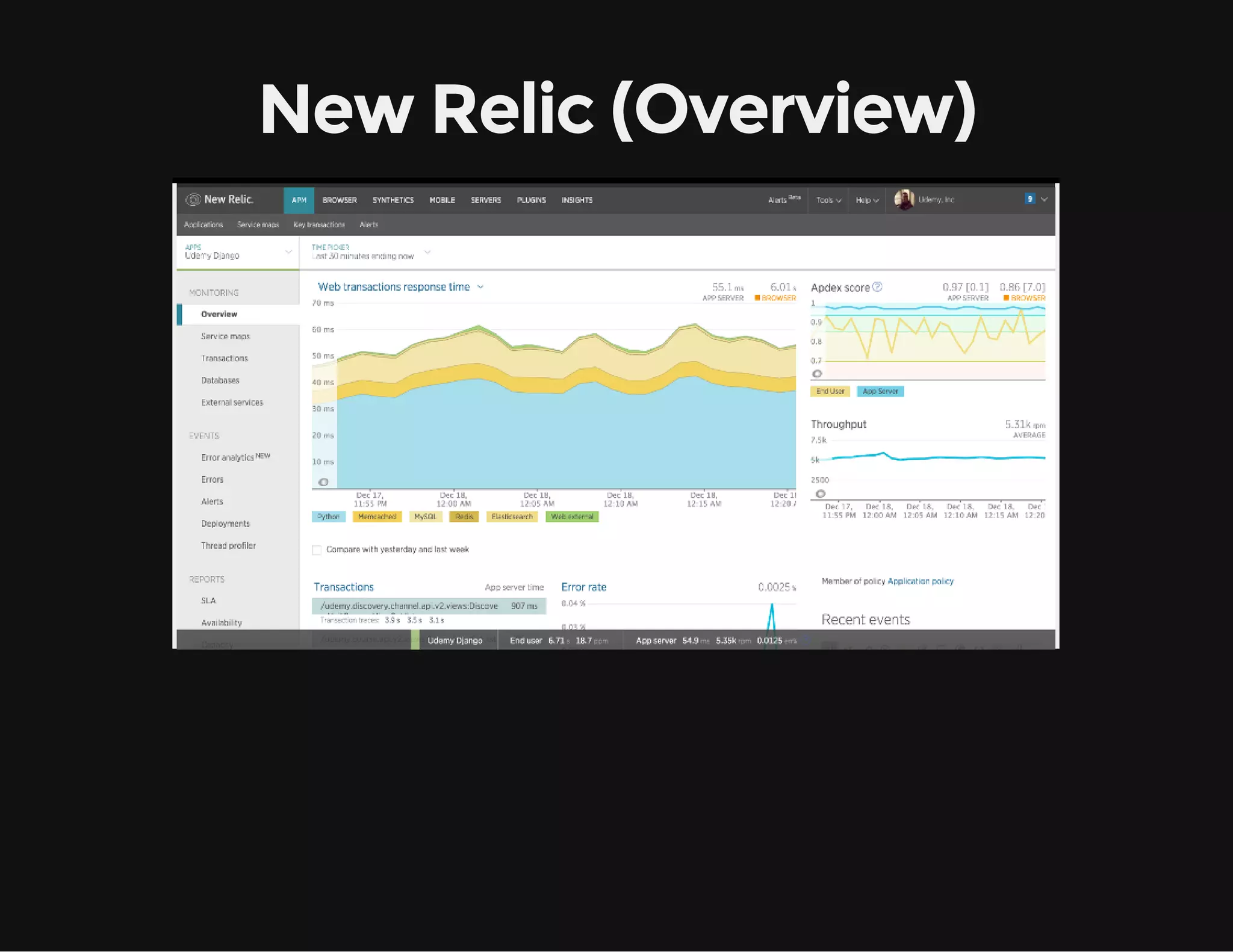 New Relic (Overview)
 