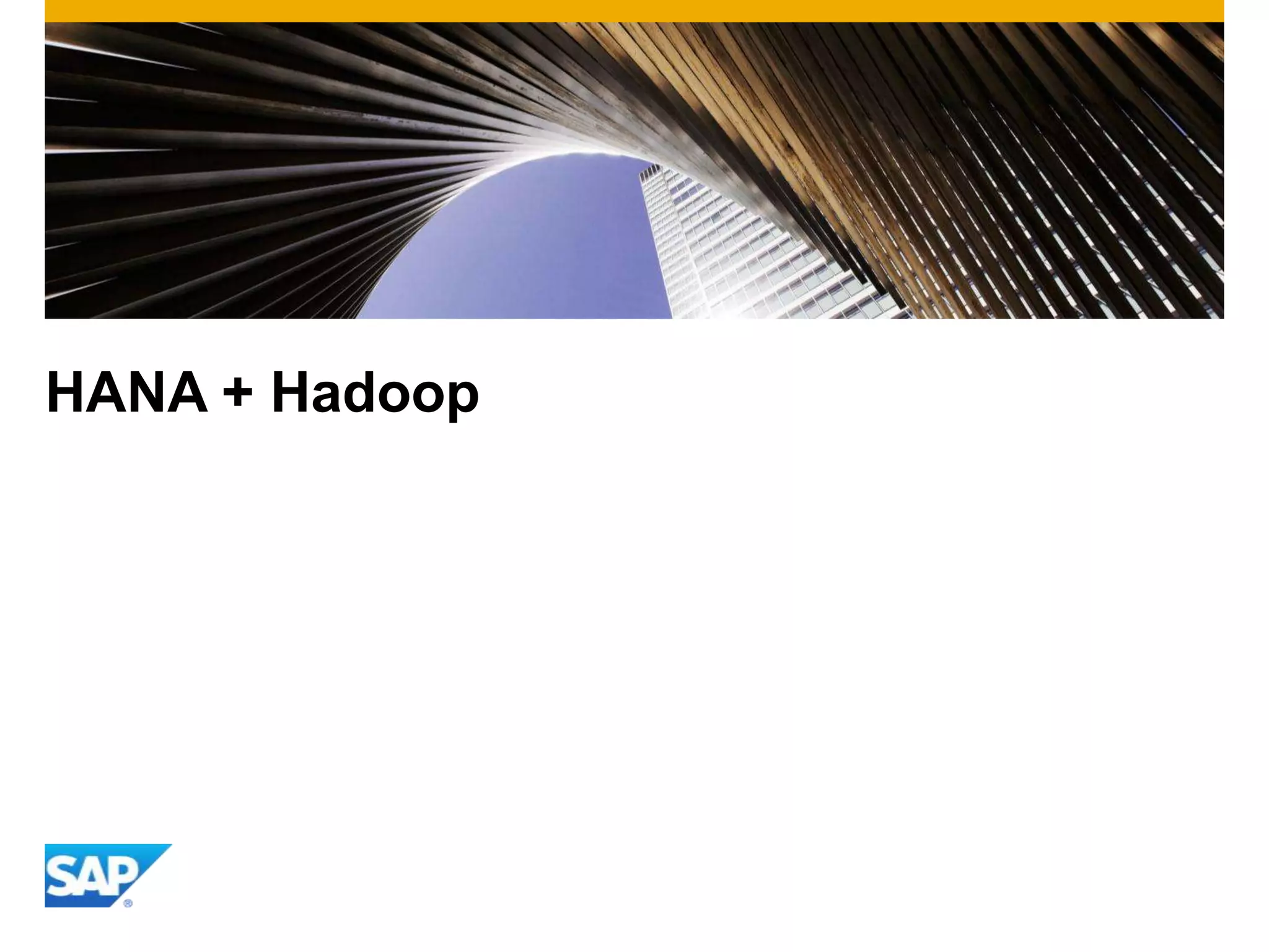 HANA + Hadoop

 