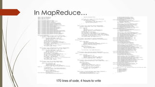 In MapReduce…
 