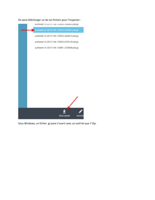 On peut télécharger un de ces fichiers pour l’inspecter :

Sous Windows, un fichier .gz peut s’ouvrir avec un outil tel que 7-Zip.

 