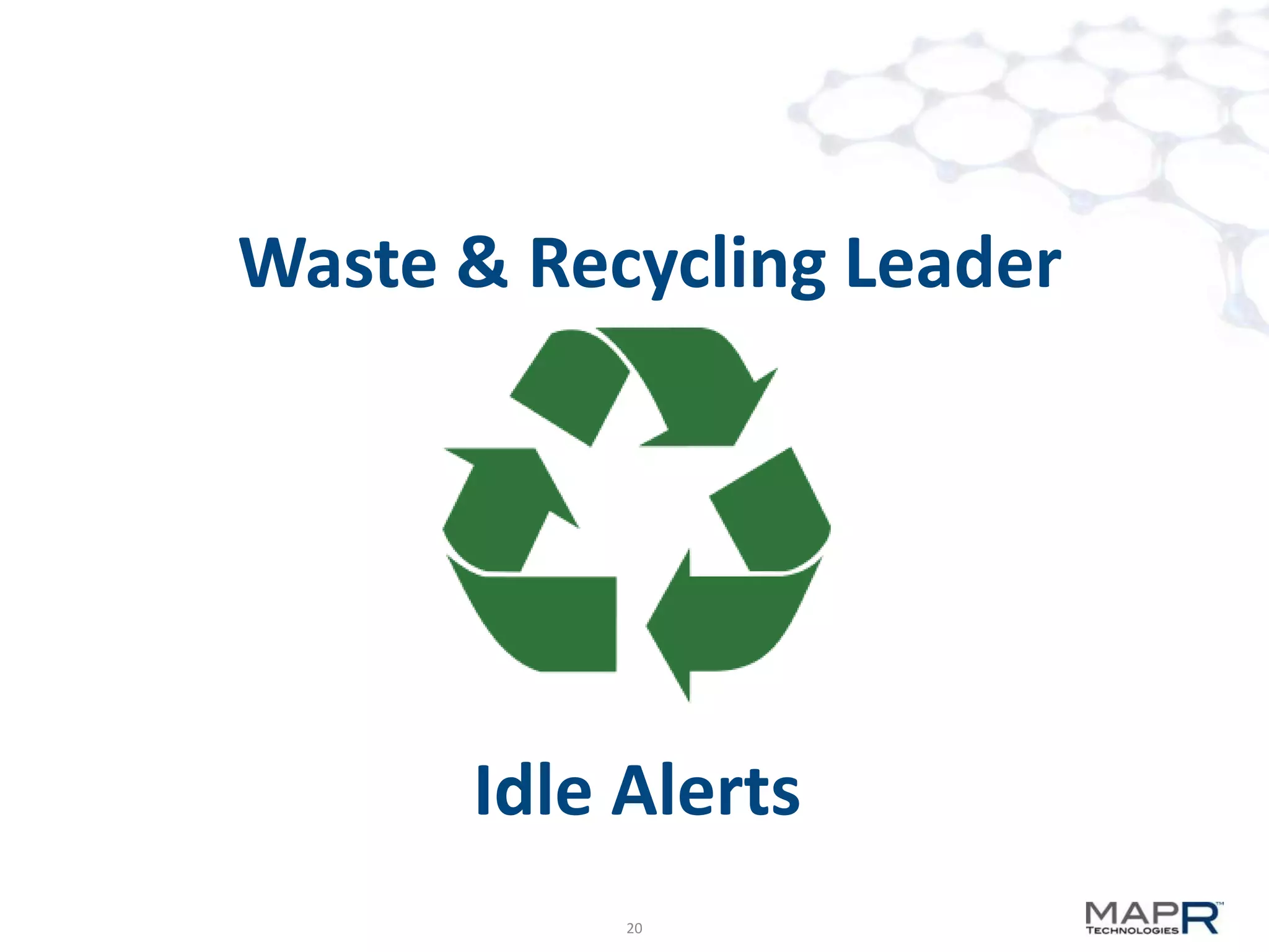 Waste & Recycling Leader




      Idle Alerts
           20
 