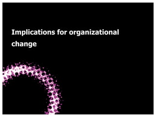 Hull University Business School
Implications for organizational
change
 