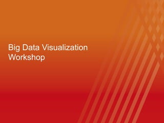 Big Data Visualization
Workshop
 