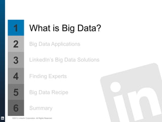 Big Data World 2013 - How LinkedIn leveraged its data to become the ...