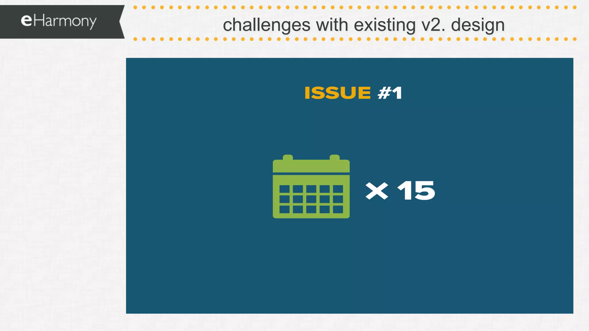 challenges with existing v2. design
 