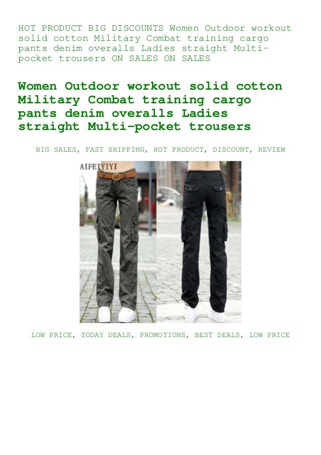 ladies multi pocket trousers