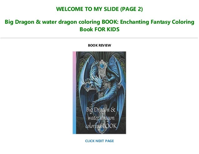 Download E Book Download Big Dragon Water Dragon Coloring Book Enchanting