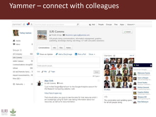 Introduction to ILRI’s ‘big five’ knowledge sharing and communication tools