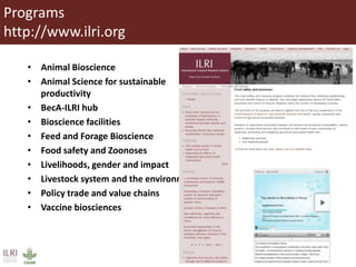 Introduction to ILRI’s ‘big five’ knowledge sharing and communication tools
