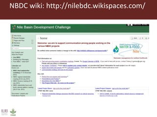 Introduction to ILRI’s ‘big five’ knowledge sharing and communication tools