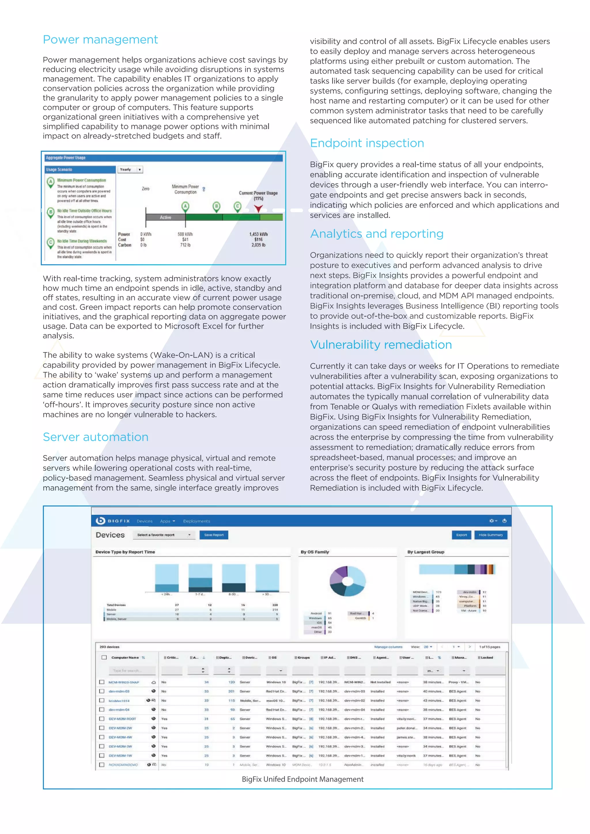 Bigfix Lifecycle Reduce Cost, Risk of Managing Endpoints PDF