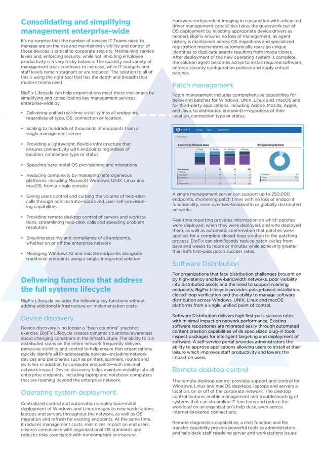 Bigfix Lifecycle Reduce Cost, Risk of Managing Endpoints PDF