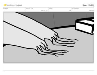 Scene
1
Duration
03:42:03
Panel
31
Duration
01:00
Bigfoot Page 31/225
 