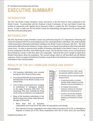 SAN BENITO COUNTY EXECUTIVE SUMMARY
 