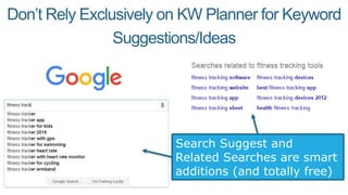 7 Kinds of KW Research Expansions to Try:
1) Search
Suggest
2) People Also Search
For…
3) Similar Pages Rank
For…
4) Seman...
