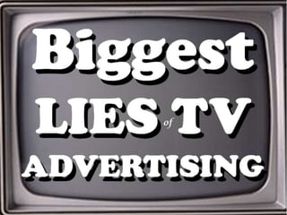 Biggest LIES of
  TV Advertising
              Dr. Augustine Fou
              http://linkedin.com/in/augustinefou
              Marketing Science Consulting Group, Inc.


May 1, 2012                                              1
 