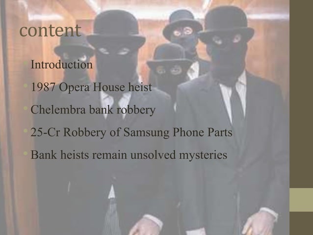 Unsolved Robbery Cases In India Pptx Crime Harmful Acts To