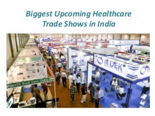 Biggest Upcoming Healthcare
Trade Shows in India
 