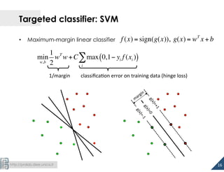Margin Classifier Algorithm Example Battista Biggio, Invited Keynote @ AISec 2014 - On Learning and ...