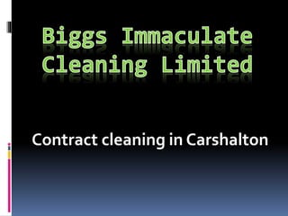 Contract cleaning in Carshalton
 