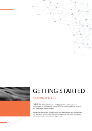 19
It’s as easy as 1, 2, 3...
GETTING STARTED
 