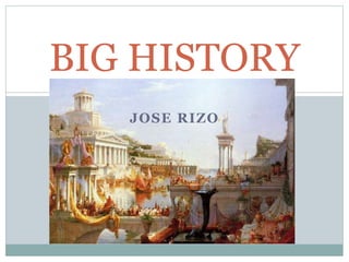 JOSE RIZO
BIG HISTORY
 