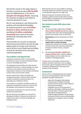 BIG IDEAS for partnerships in sustainable development