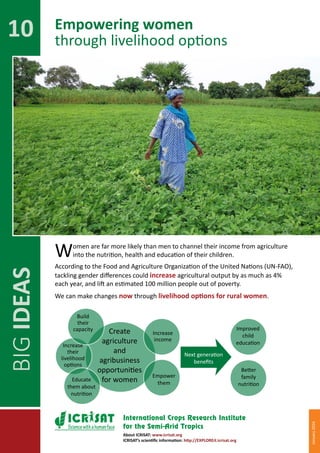 BIG IDEAS for partnerships in sustainable development