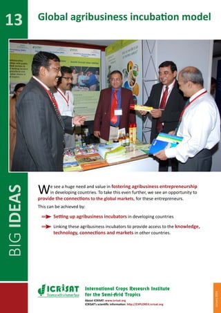 BIG IDEAS for partnerships in sustainable development