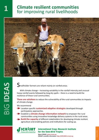 BIG IDEAS for partnerships in sustainable development