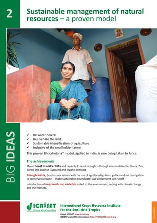 BIG IDEAS for partnerships in sustainable development