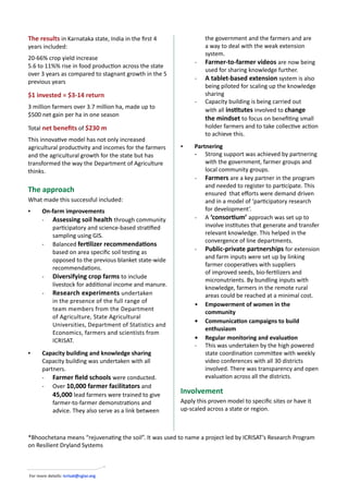 BIG IDEAS for partnerships in sustainable development