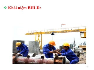 18
 Khái niệm BHLĐ:
 