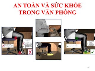 AN TOÀN VÀ SỨC KHỎE
TRONG VĂN PHÒNG
90
 