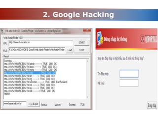 2. Google Hacking
 