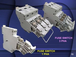 15
FUSE SWITCH
3 PHA
FUSE SWITCH
1 PHA
 