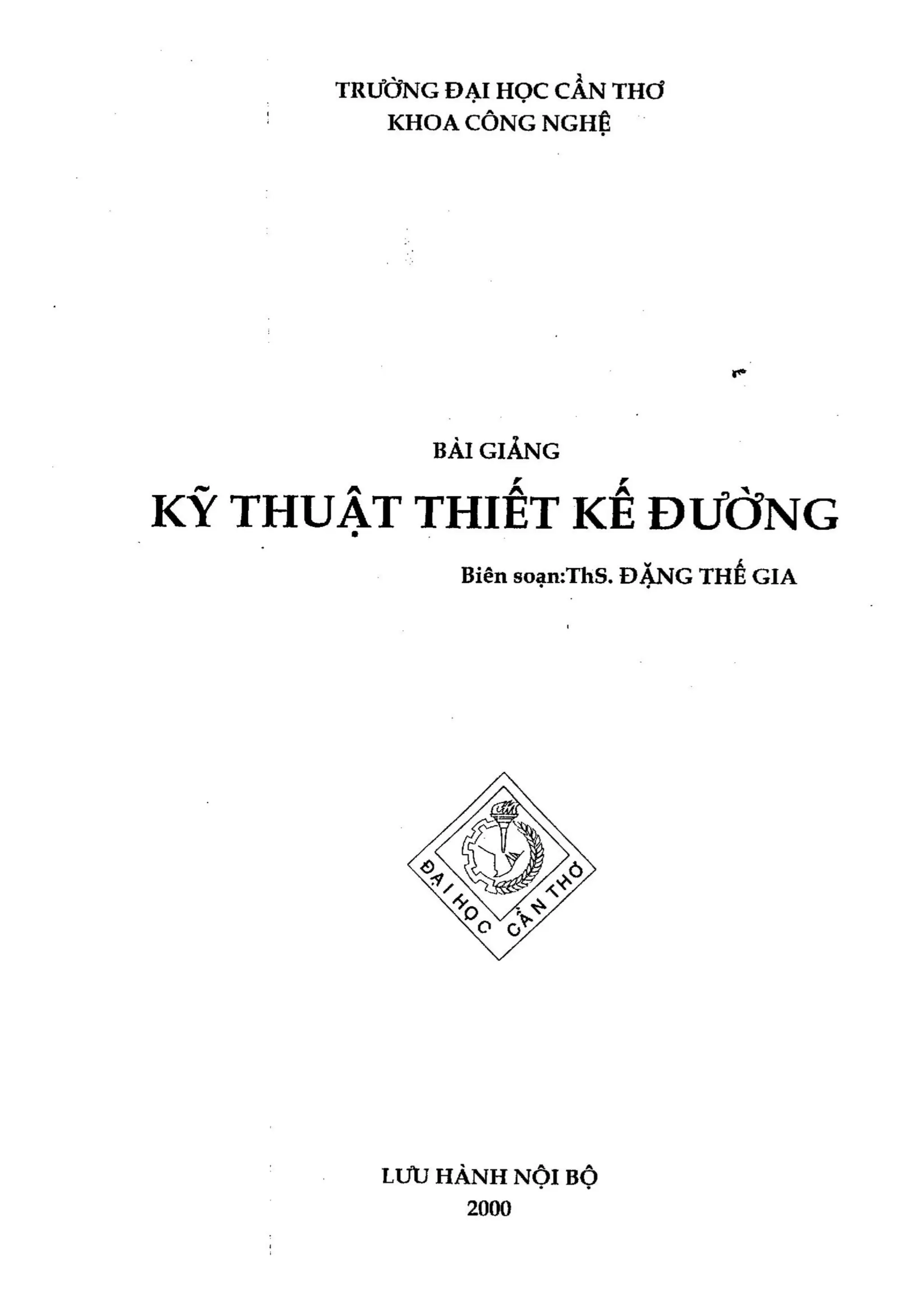 TL Bài giảng kỹ thuật thiết kế đường.pdf