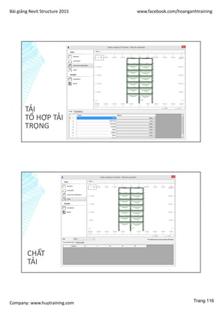 Bài giảng Revit Structure 2015 www.facebook.com/hoanganhtraining
Company: www.huytraining.com
TẢI
TỔ HỢP TẢI
TRỌNG
CHẤT
TẢI
Trang 116
 