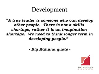 Big Kahuna Leadership Survey