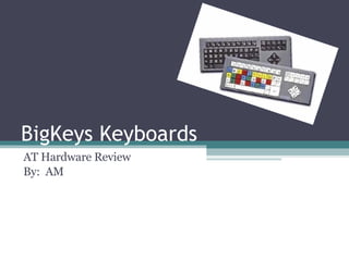 BigKeys Keyboards AT Hardware Review By:  AM 