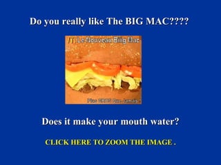 Do you really like The BIG MAC????  CLICK HERE TO ZOOM THE IMAGE . Does it make your mouth water? 
