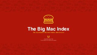 The Big Mac Index
THE ECONOMIST BIG MAC INDEX, MARCH 2016
WWW.SITE2MAX.PRO
Free PowerPoint & KeyNote Templates
 
