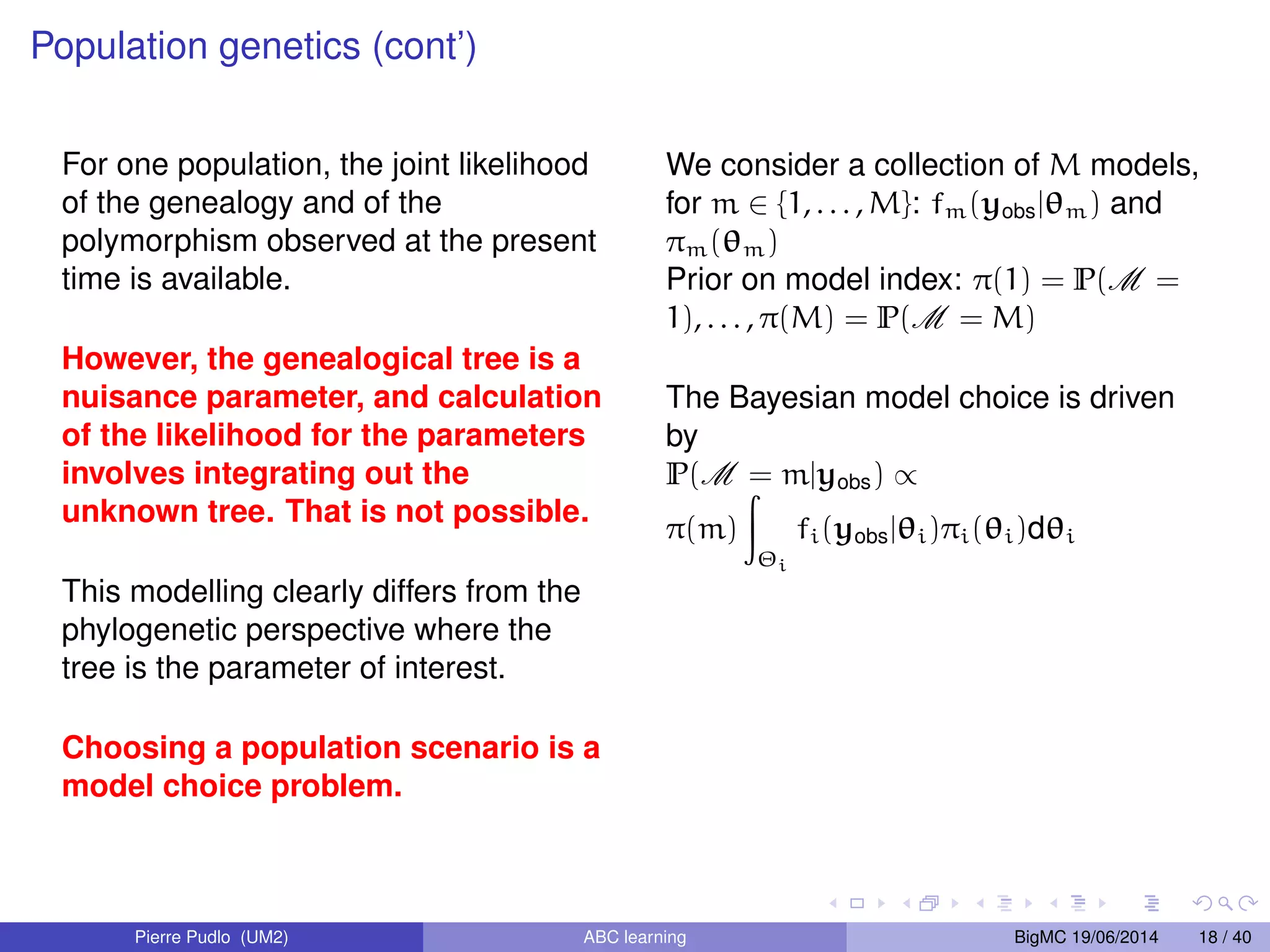 (yobs) infer the conditional distribution The set of (, z) computed in A) is often called the reference table. If B) = kernel density estimate of the conditional density, = the bandwidth Likewise, if k-nearest neighbor estimate of 