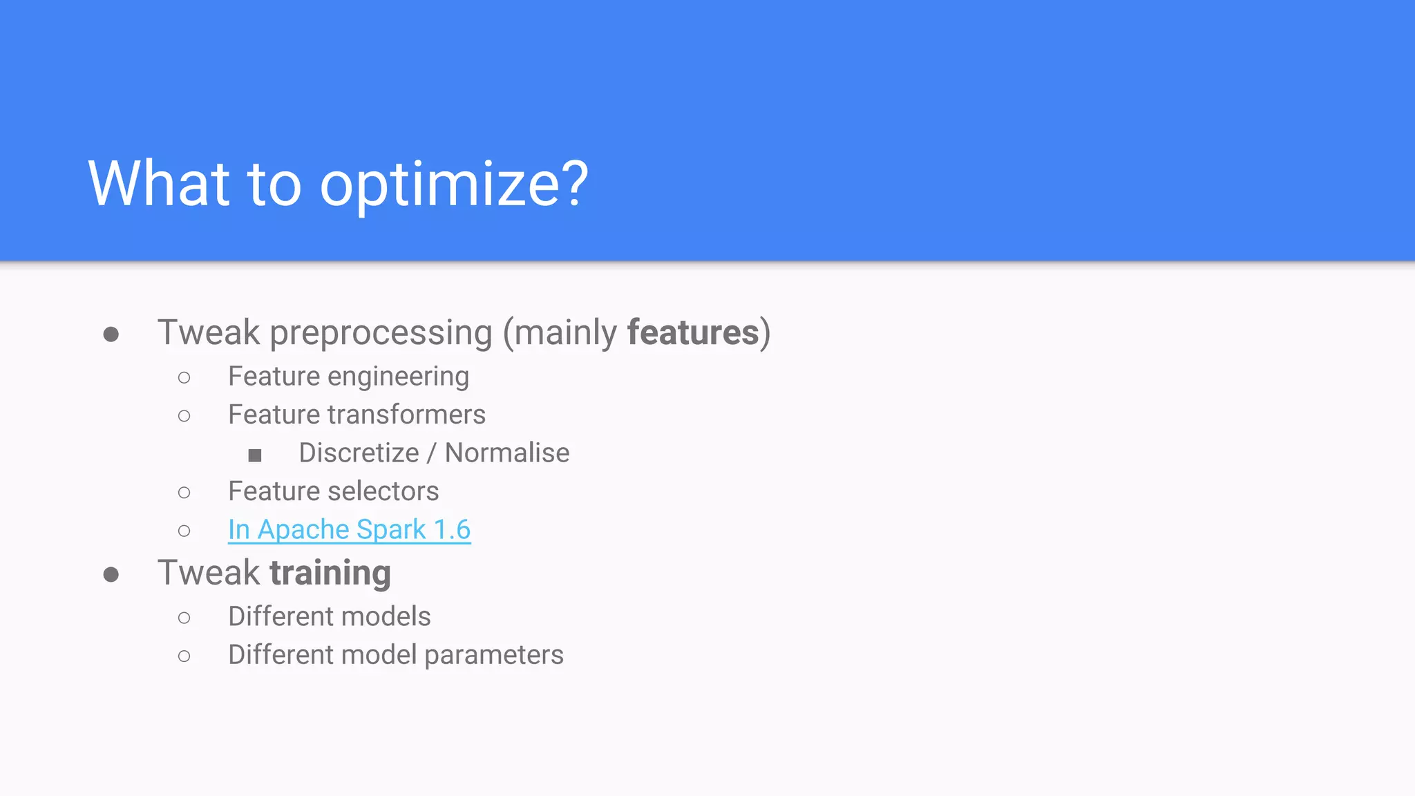@Test
● Suppose to happen throughout development, if not - now is the time to
make sure you have it!
○ Data read correctly
■ Null rates?
○ Features calculated correctly
■ Does my complex join / function / logic return what is should?
○ Access
■ Can I access all the data sources from my “production” account?
○ Formats
■ Adapt for variance in non-structured formats such as JSONs
○ Required Latency
 