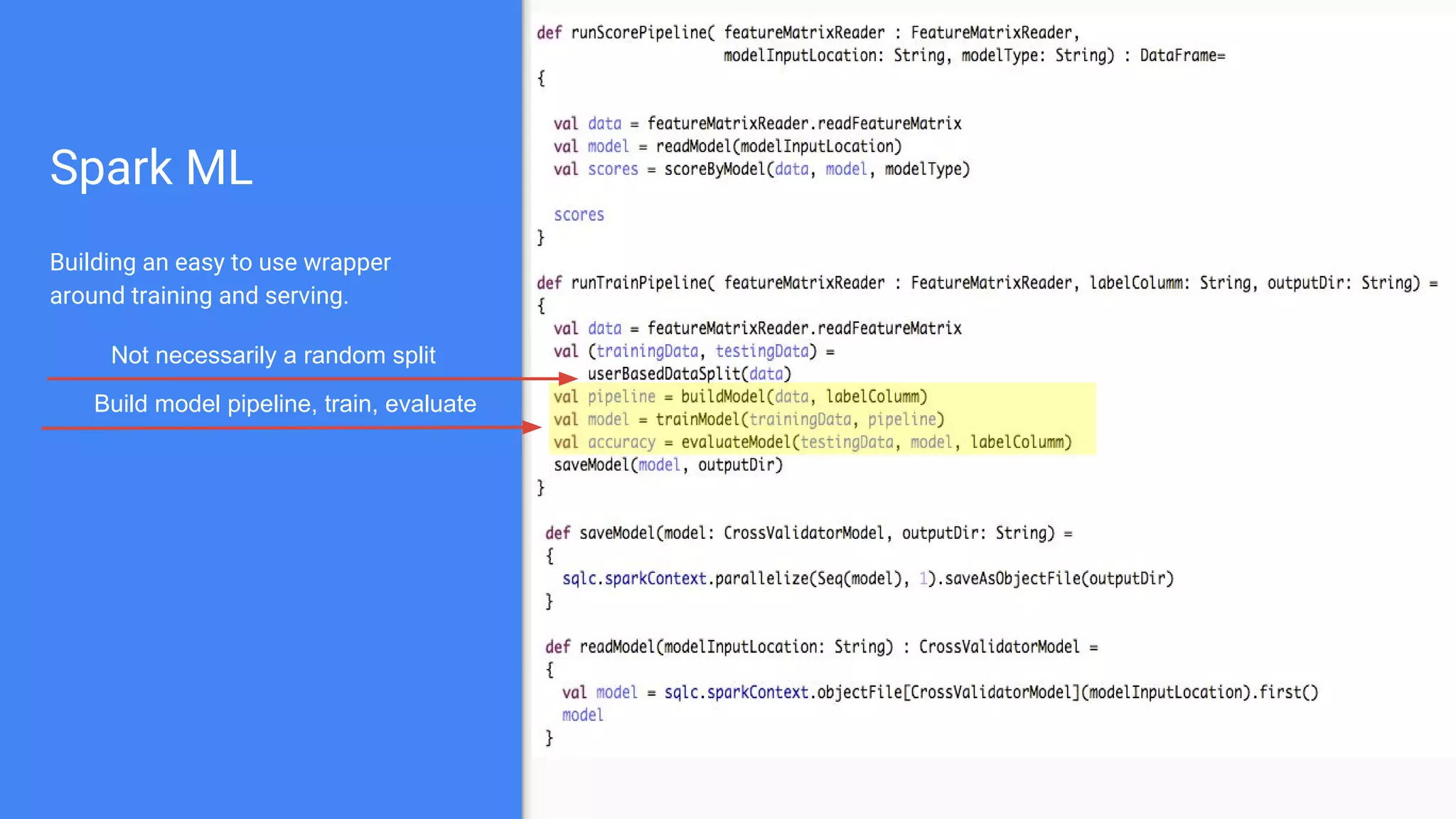 ● Take a snapshot of your metric reads:
○ The ones you chose earlier in the process as important to you
■ Confusion matrix
■ Weighted average % classified correctly
■ % subject coverage
● Latency
○ Building feature matrix on last day data takes X minutes
○ Training takes X hours
○ Serving predictions on Y records takes X seconds
You are here:
Remember : You are running with a naive model. Everything better than the old model / random is OK.
 