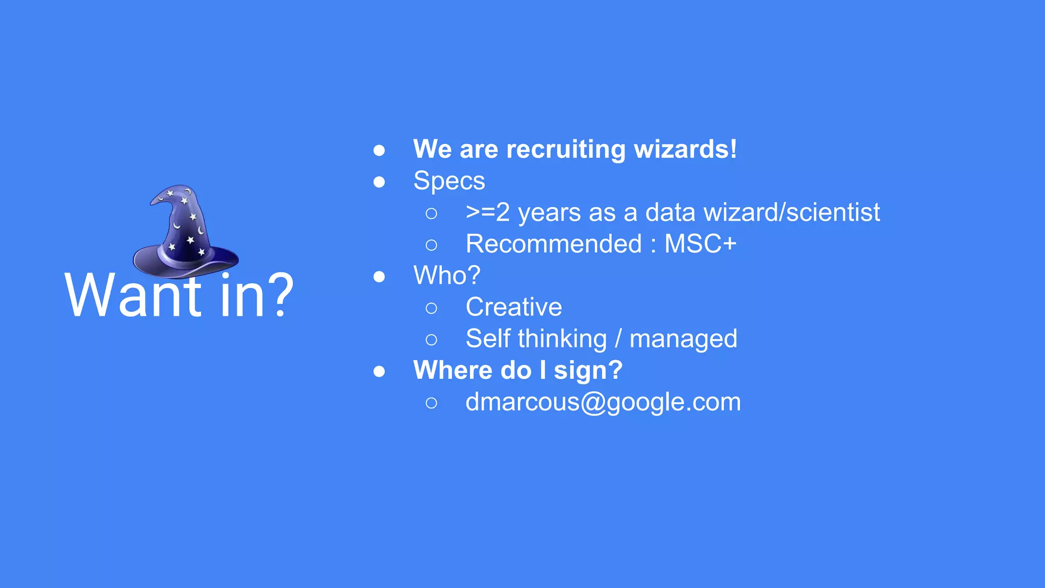 Putting it all together
 