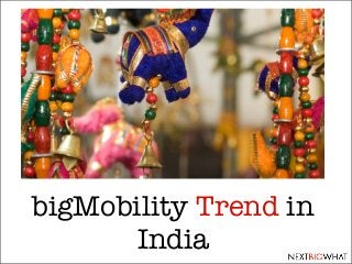 bigMobility Trend in
India
 